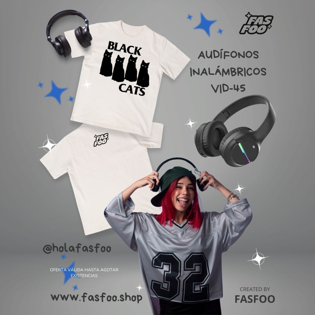 PROMOCIÓN PLAYERA + AUDÍFONOS